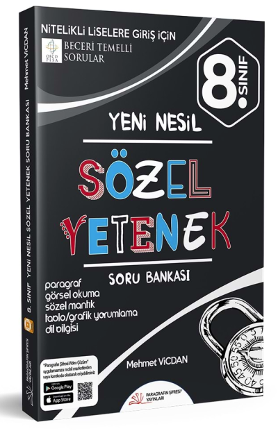 8. Sınıf Sözel Yetenek Yeni Nesil Soru Bankası Paragrafın Şifresi Yayınları Vivo Fotokopi Merkezi