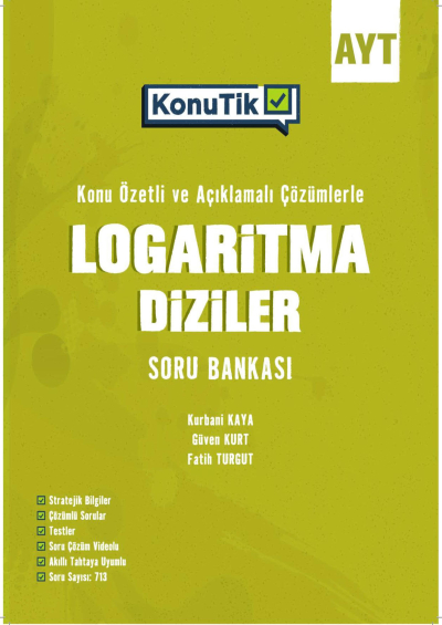 AYT KonuTik Logaritma Diziler Soru Bankası Okyanus Yayınları Vivo Fotokopi Merkezi