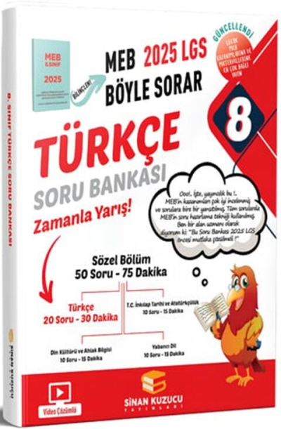 8. Sınıf LGS Türkçe Soru Bankası Sinan Kuzucu Vivo Fotokopi Merkezi