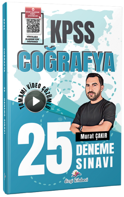 KPSS Coğrafya 25 Deneme Çözümlü Dizgi Kitap Vivo Fotokopi Merkezi