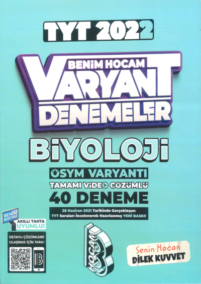 TYT BİYOLOJİ VARYANT 40 DENEME Vivo Fotokopi Merkezi