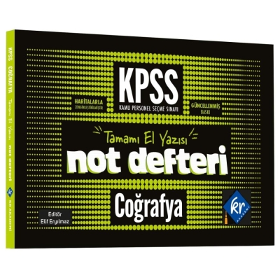 KPSS Coğrafya Konu Anlatımlı Not Defteri KR Akademi Vivo Fotokopi Merkezi