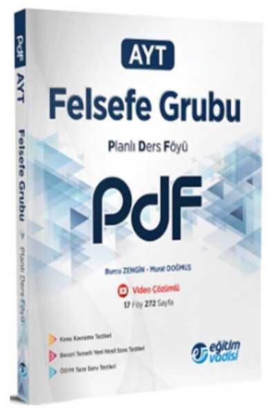 AYT Felsefe Grubu Planlı Ders Föyü Video Anlatım Destekli Eğitim Vadisi Yayınları Vivo Fotokopi Merkezi