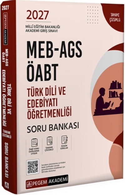 ÖABT MEB-AGS Türk Dili ve Edebiyatı Öğretmenliği Soru Bankası Çözümlü Pegem Akademi Yayınları Vivo Fotokopi Merkezi