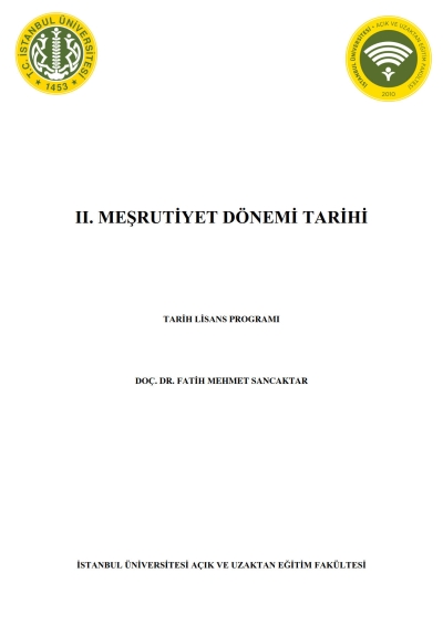 2. Meşrutiyet Dönemi Tarihi Vivo Fotokopi Merkezi