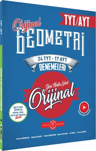TYT AYT Geometri 24 TYT 17 AYT Deneme Orijinal Yayınları Vivo Fotokopi Merkezi