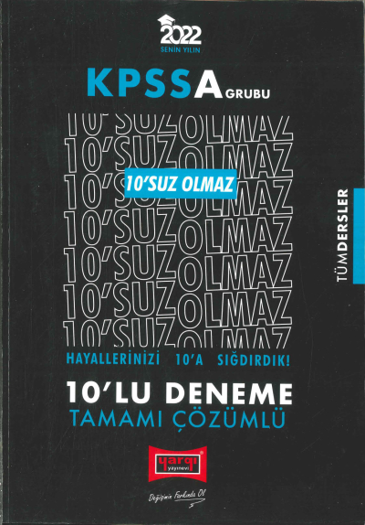 10'SUZ OLMAZ 10'LU DENEME TAMAMI ÇÖZÜMLÜ (TÜM DERSLER) Vivo Fotokopi Merkezi
