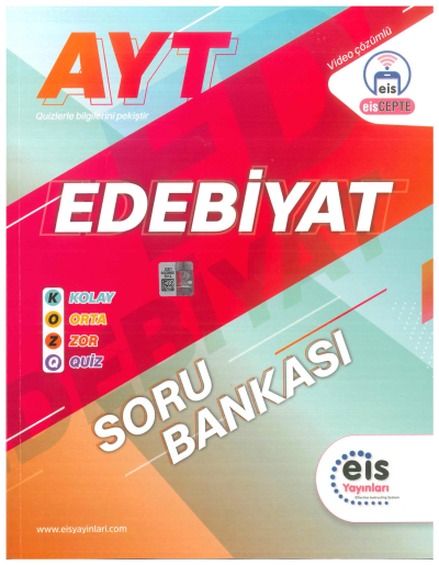 AYT Türk Dili ve Edebiyatı KOZ Serisi Soru Bankası Eis Yayınları Vivo Fotokopi Merkezi