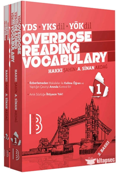 YDS YÖKDİL YKSDİL Overdose Reading Vocabulary 1. KİTAP Vivo Fotokopi Merkezi