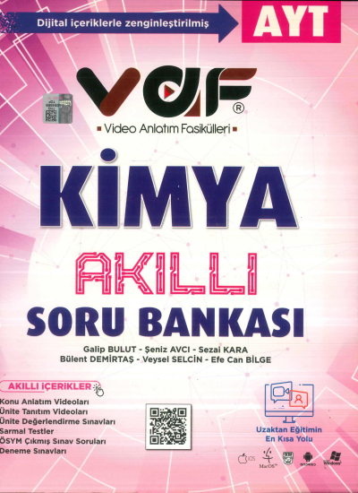 AYT Kimya Soru Bankası Vaf Yayınları