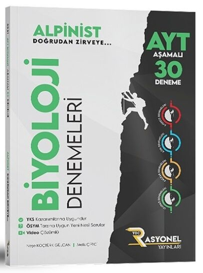 AYT Biyoloji Alpinist Aşamalı 30 Deneme Rasyonel Yayınları Vivo Fotokopi Merkezi