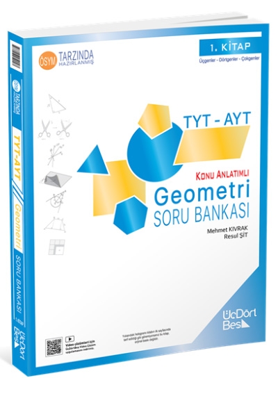2027 Model TYT-AYT Geometri Soru Bankası Güncel Baskı Üç Dört Beş Yayınları Vivo Fotokopi Merkezi