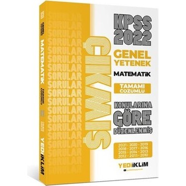 2022 KPSS G.Yetenek Matematik Konularına Göre Tamamı Çöz. Çıkmış Sorular(Son 12 Yıl) Vivo Fotokopi Merkezi
