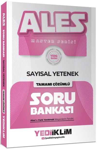 2027 ALES Sayısal Yetenek Tamamı Çözümlü Soru Bankası Yediiklim Yayınları