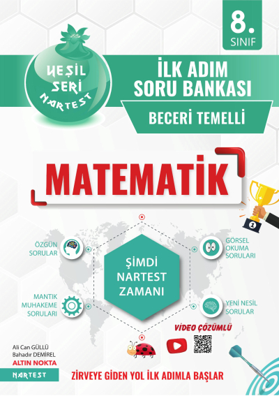 8. Sınıf Matematik İlk Adım Soru Bankası Nartest Yayınları Vivo Fotokopi Merkezi