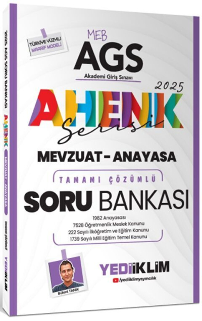 2025 MEB AGS Ahenk Serisi Mevzuat Anayasa Tamamı Çözümlü Soru Bankası Yediiklim Yayınları Vivo Fotokopi Merkezi