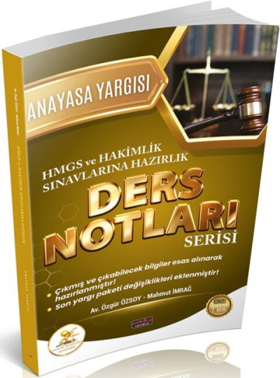 HUKAL HMGS HAKİMLİK Anayasa Yargısı Ders Notları Savaş Yayınları Vivo Fotokopi Merkezi