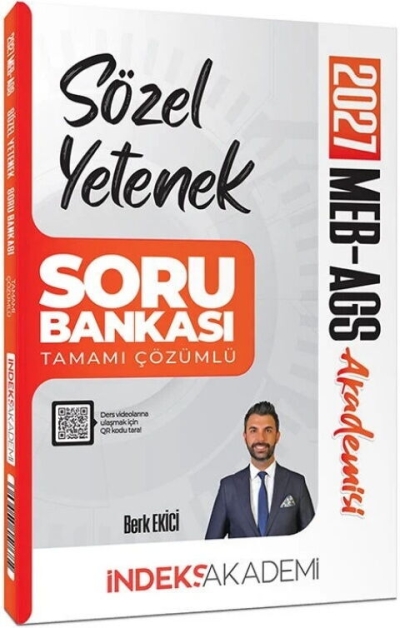 MEB-AGS Akademisi Sözel Yetenek Soru Bankası Çözümlü Berk Ekici İndeks Akademi Yayıncılık Vivo Fotokopi Merkezi