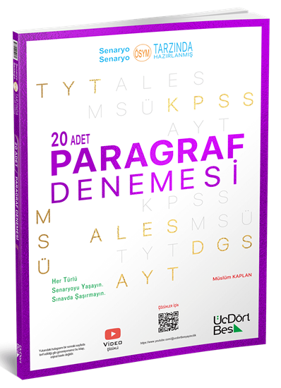 20 li Paragraf Deneme Üç Dört Beş Yayınları Vivo Fotokopi Merkezi