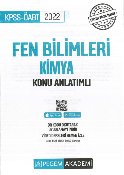 FEN BİLİMLERİ KONU ANLATIMI KİMYA Vivo Fotokopi Merkezi