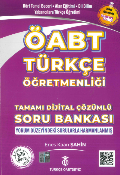 ÖABT TÜRKÇE TAMAMI DİJİTAL ÇÖZÜMLÜ SORU BANKASI ENES KAAN ŞAHİN Vivo Fotokopi Merkezi