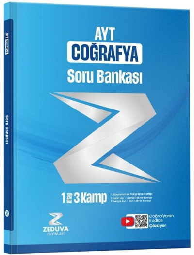 Coğrafyanın Kodları AYT Coğrafya 1 Kitap 3 Kamp Soru Bankası Zeduva Yayınları Vivo Fotokopi Merkezi