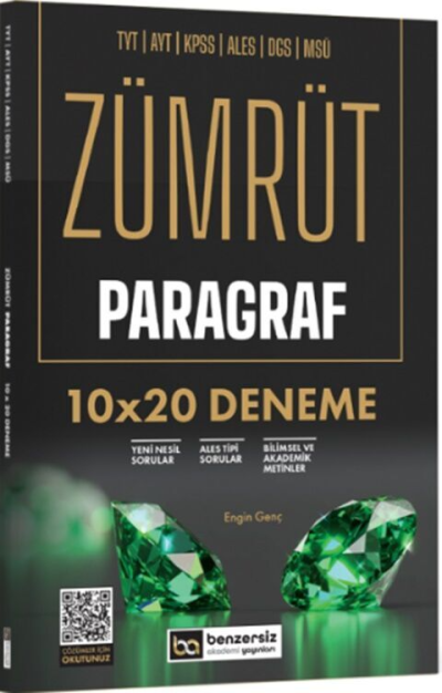 Zümrüt Paragraf 10x20 Deneme Benzersiz Akademi Yayınları Vivo Fotokopi Merkezi