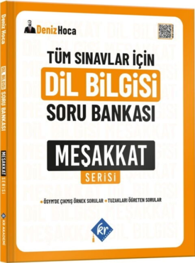 Deniz Hoca Tüm Sınavlar İçin Meşakkat Serisi Dil Bilgisi Soru Bankası KR Akademi Vivo Fotokopi Merkezi