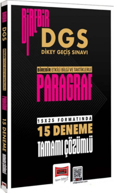 DGS Paragraf Birebir Tamamı Çözümlü 15 Deneme Yargı Yayınları Vivo Fotokopi Merkezi