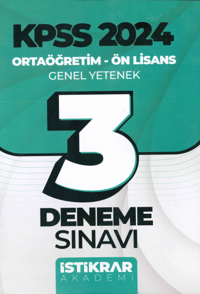 3 DENEME SINAVI GY GK Vivo Fotokopi Merkezi