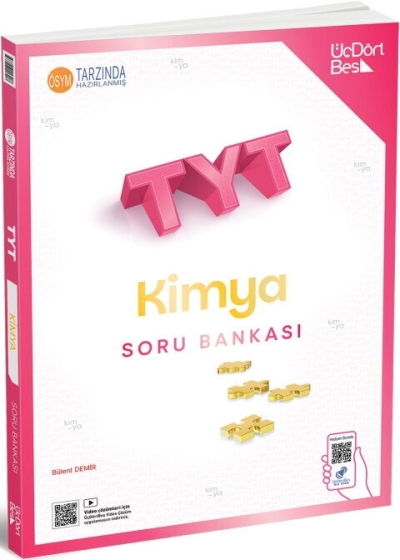 2027 TYT Kimya Soru Bankası Üç Dört Beş Yayınları Vivo Fotokopi Merkezi