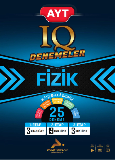 AYT IQ Fizik 25 Branş Denemesi PRF Paraf Yayınları Vivo Fotokopi Merkezi