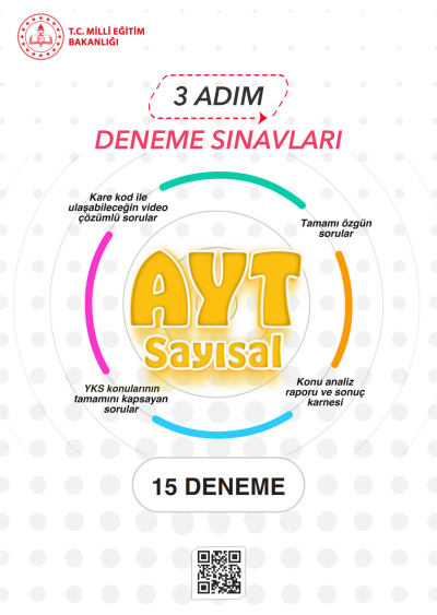 3 Adım Deneme Sınavları AYT SAYISAL 15 Deneme