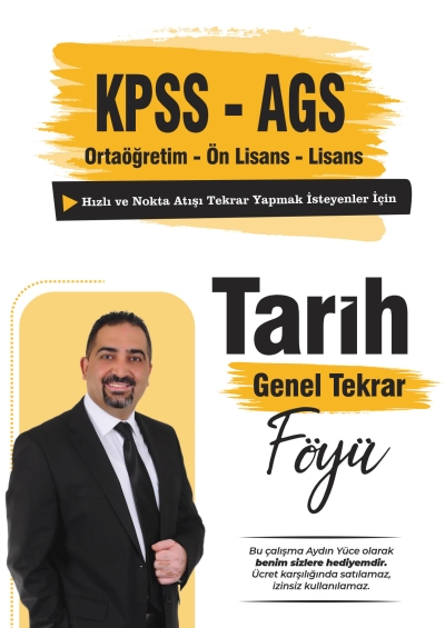 Tarih Genel Tekrar Föyü Aydın Yüce Vivo Fotokopi Merkezi