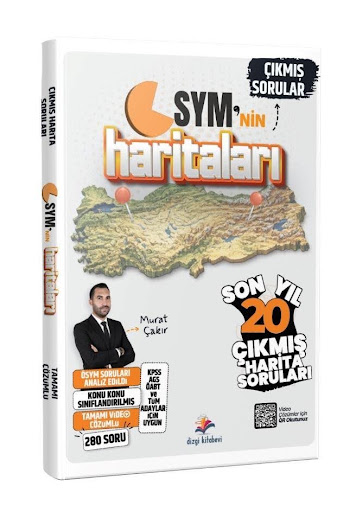 2026 ÖSYM`nin Haritaları Tüm Harita Çıkmış Sınav Soruları (Video Çözümlü) Dizgi Kitap Vivo Fotokopi Merkezi
