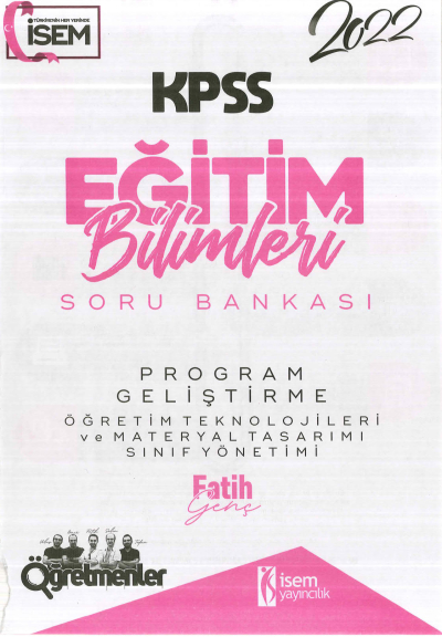 PROGRAM GELİŞ. ÖĞRET. TEKNOL. MATERYAL TAS. SINIF YÖN. SORU BANKASI