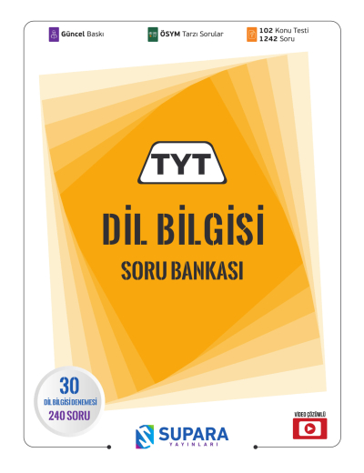 TYT Dil Bilgisi Soru Bankası Supara Yayınları Vivo Fotokopi Merkezi