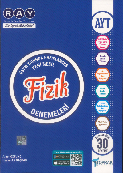 AYT Fizik Konu Analizli 30 Deneme Toprak Yayıncılık Vivo Fotokopi Merkezi