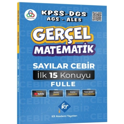 Gerçel Matematik Sayılar Cebir İlk 15 Konuyu Garantile Konu Özetli Soru Bankası Çözümlü KR Akademi Vivo Fotokopi Merkezi