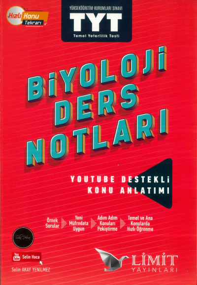 TYT Biyoloji Ders Notları Limit Yayınları Vivo Fotokopi Merkezi