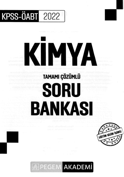 KİMYA TAMAMI ÇÖZÜMLÜ SORU BANKASI Vivo Fotokopi Merkezi