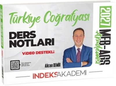 MEB-AGS Akademisi Türkiye Coğrafyası Video Ders Notları Alican Demir İndeks Akademi Yayıncılık Vivo Fotokopi Merkezi
