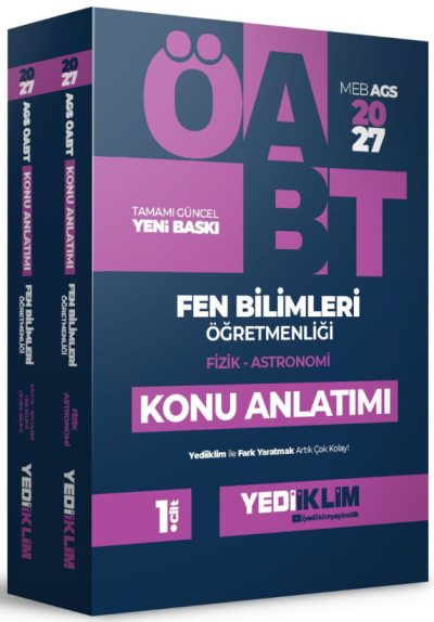 2027 MEB AGS ÖABT Fen Bilimleri Öğretmenliği Konu Anlatımı 2 Cilt Yediiklim Yayınları Vivo Fotokopi Merkezi