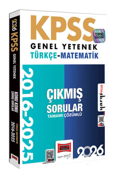 2026 KPSS Genel Yetenek Türkçe-Matematik 2016-2025 Konu Konu Tamamı Çözümlü Çıkmış Sorular Yargı Yayınları Vivo Fotokopi Merkezi