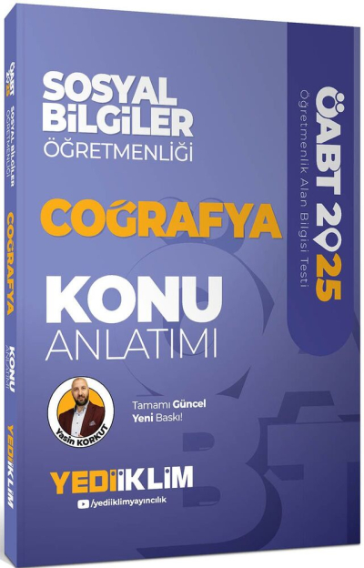 2025 ÖABT Sosyal Bilgiler Öğretmenliği Coğrafya Konu Anlatımı Yediiklim Yayınları Vivo Fotokopi Merkezi