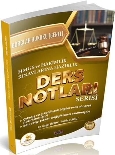 HUKAL HMGS HAKİMLİK Borçlar Hukuku Genel Hükümler Ders Notları Savaş Yayınları Vivo Fotokopi Merkezi