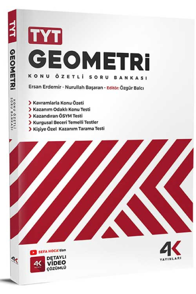 TYT Geometri Konu Özetli Soru Bankası 4K Yayınları Vivo Fotokopi Merkezi