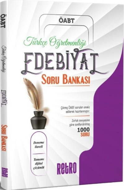 ÖABT Türkçe Öğretmenliği Edebiyat Soru Bankası Retro Yayıncılık Vivo Fotokopi Merkezi
