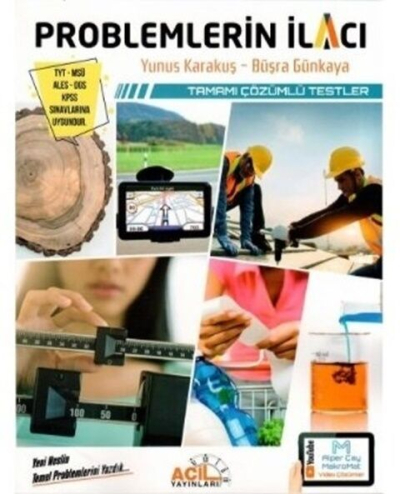 YKS TYT MSÜ KPSS Problemlerin İlacı Tamamı Çözümlü Testler Acil Yayınları Vivo Fotokopi Merkezi