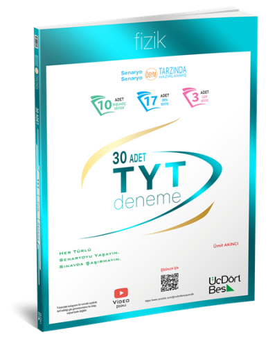 TYT Fizik 30 Deneme Üç Dört Beş Yayınları Vivo Fotokopi Merkezi